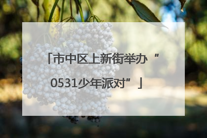 市中区上新街举办“0531少年派对”